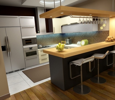 Барная стойка для кухни – стиль, материалы, цветовое решение